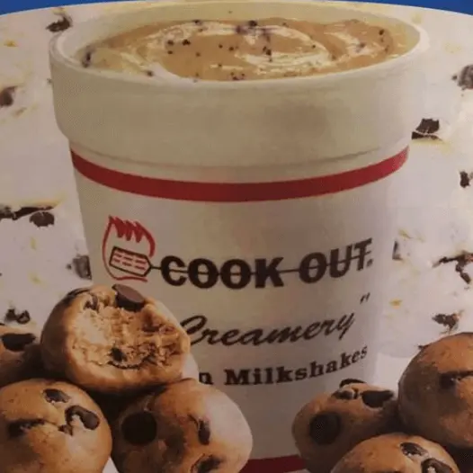 Cookout Milkshakes menu with Prices 8 Chocolate Chip Mint Milkshake