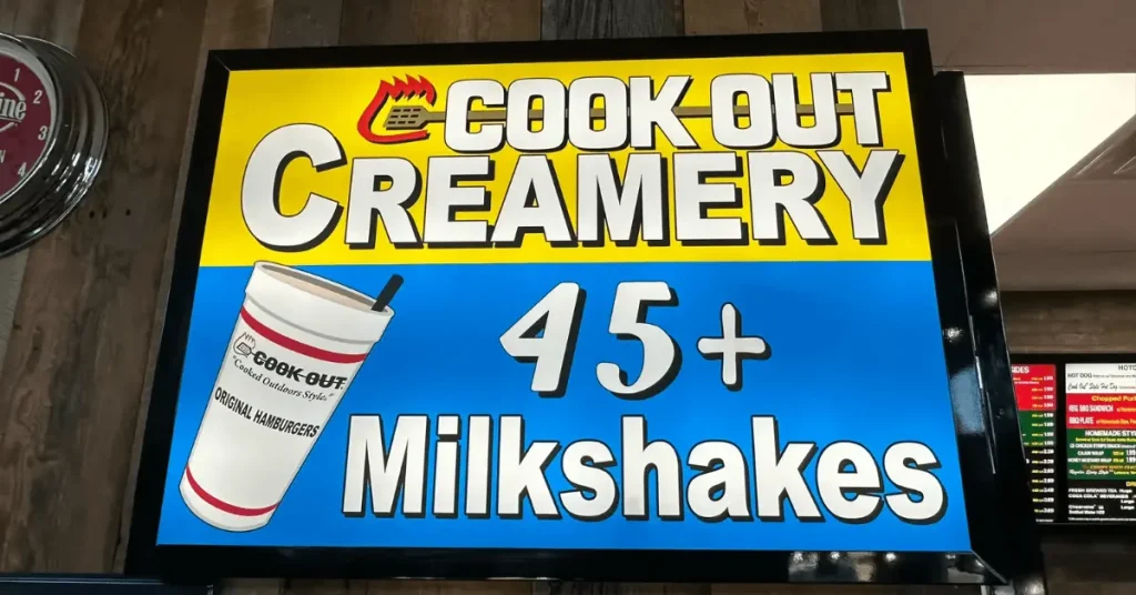 Cookout Milkshakes menu with Prices 1 Cookout Milkshakes